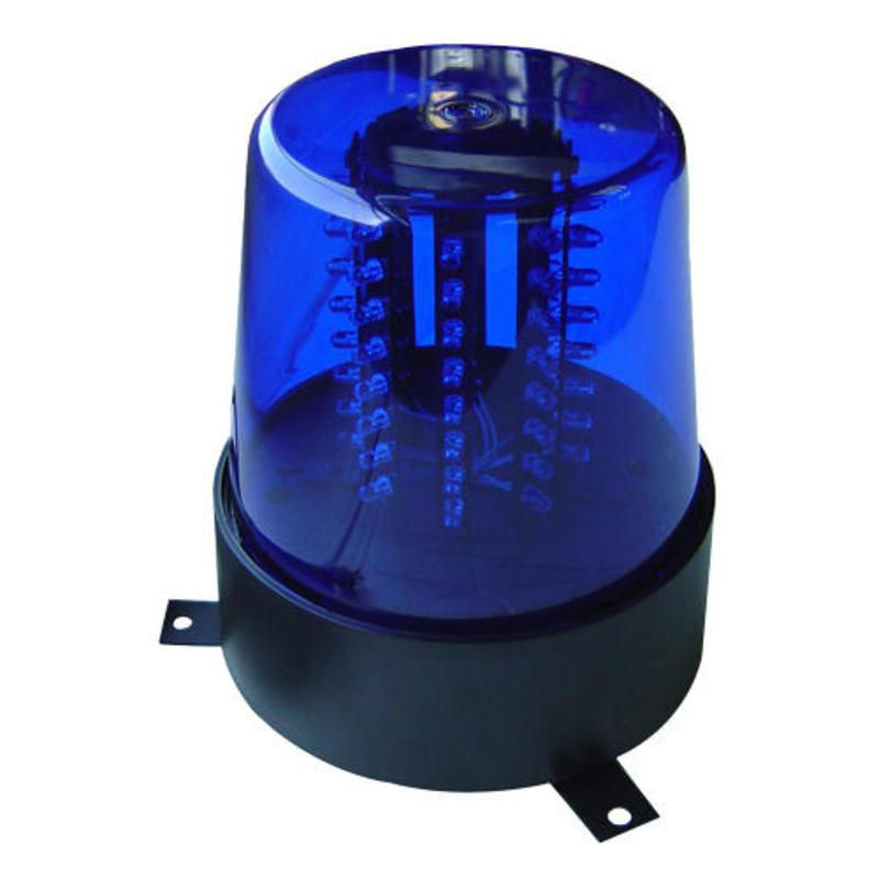 Luz rotativo policía LED JDL010B-LED azul sin sonido. Mod. VDLLPLB1