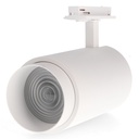 Foco Led Para Carril White Bari 30W óptica Regulable Monofásico Cct. Mod. LM3133