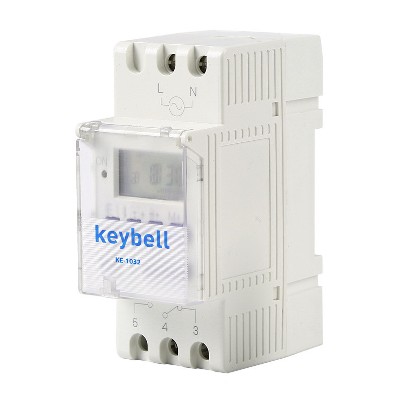 Interruptor programador astronómico con reserva 16A 220V. Mod. KE-1032