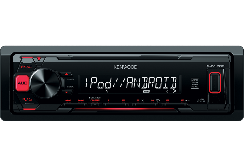 Autoradio con Bluetooth USB FM/Am, Micrófono y Ecualizador Kenwood. Mod. KMM-BT209