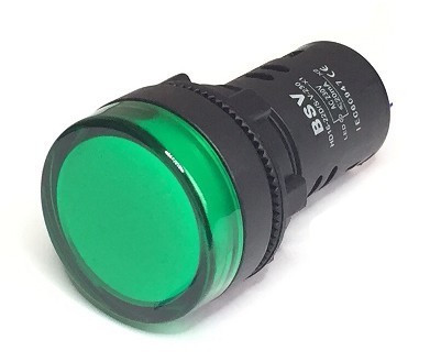 Piloto led verde 24Vca/Vcc IP65.Mod. AD2222D24VG