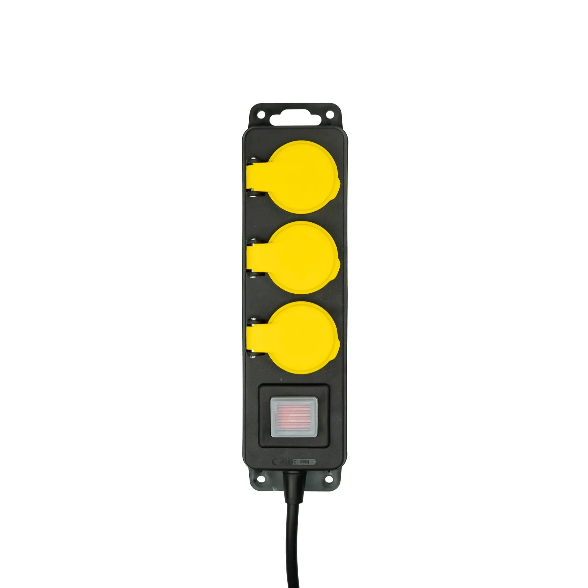 [420077C] Regleta de exterior 3 tomas IP44 con cable 1.4m. Mod. 420077C