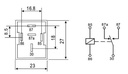 Relé coche electromagnético SPDT12VCC 40A. Mod. LD12P