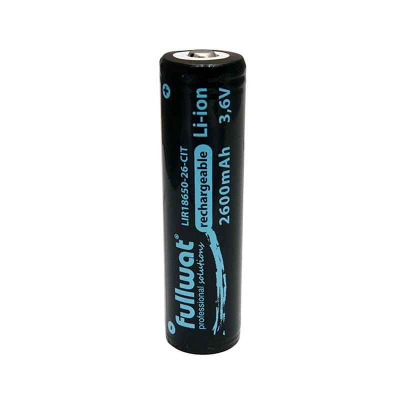 [LIR1865026CIT] Batería recargable cilíndrica de Li-Ion. 3,6Vdc / 2,600Ah c/tetón. Mod. LIR18650-26-CIT