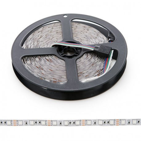 Tira de LED 12V SMD 5050 RGB IP20 5 metros. Mod. PL-219012-RGB-IP33