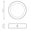 Panel de Superficie Circular niquel 25W CCT. Mod. LM5546