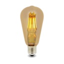 Bombilla Led Filamento E27 ST64 6W ámbar 2300K. Mod. LM8563