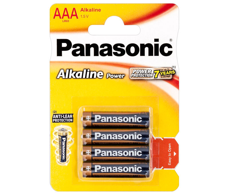 [LR03APB_4BP] Pila Alcalina Panasonic LR03, AAA