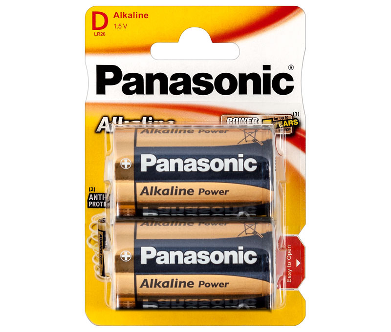 Pila Alcalina Panasonic LR20, Mono D. Mod. LR20APB2BP