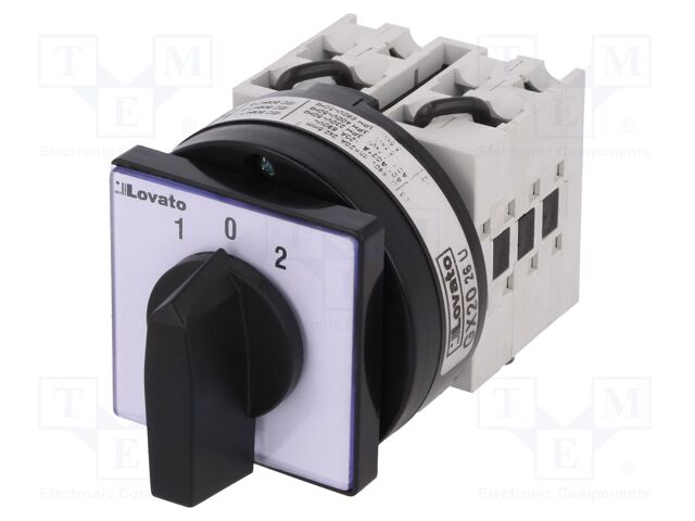 Interruptor de levas 3 polos 20A 1-0-2 3 posiciones. Mod. GX2026U