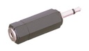 Adaptador mono 3.5 mm a hembra estéreo 2.5 mm. Mod. 13.170