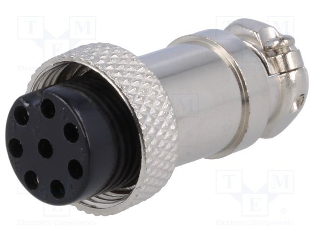 Conector micro hembra 8 pin aéreo. Mod. MIC328