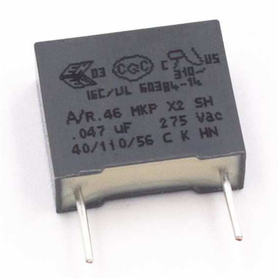 Condensador para alterna MKP 47K  X2  275V  MKP47KX2275