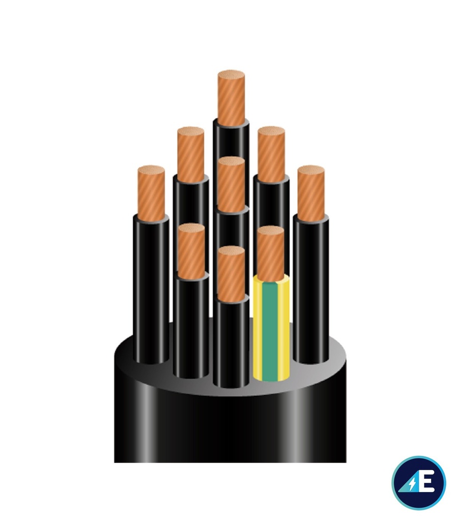 [ZZH29190317] Manguera negra 12x1mm2 500V. Mod. MN12X1