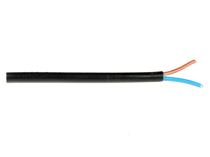 Manguera negra 2x0.5mm2. Mod. MN2X0.5