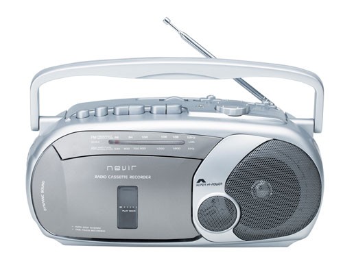 Nevir NVR-416 - Radio cassette grabador color gris