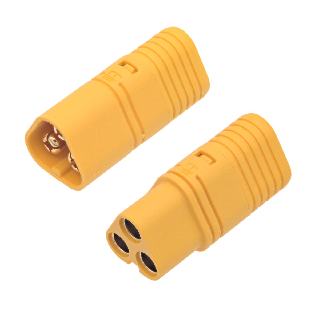 Pack Conectores MT60 macho/hembra [30A/60A], 3 pines para motores trifásicos o tierra. Mod. AM-MT60-P