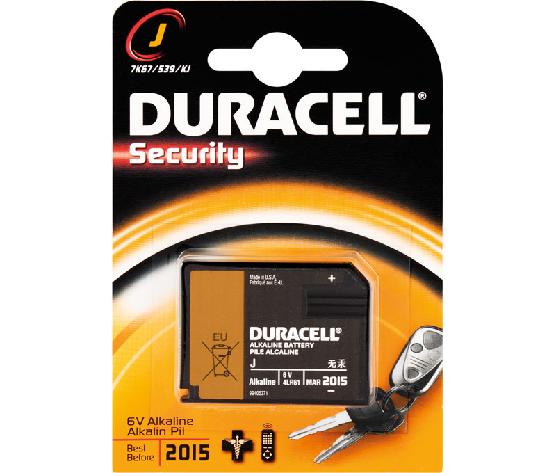 Pila Alcalina 4LR61 DURACELL. Mod. PAL016