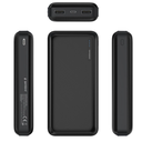 POWERBANK GEMBIRD 20000mAh 1x microUSB A 2x USB-A NEGRO. Mod. PB20-01