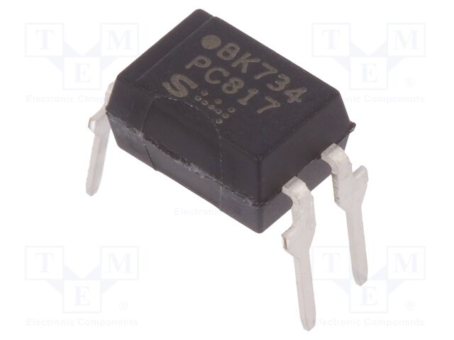 Optoacoplador 1 canal 5kV DIP4. Mod. PC817