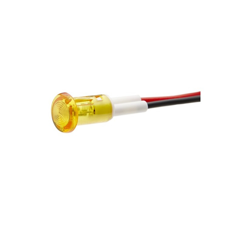 [PI108MA12VVDR] Piloto neon ambar 12V. Mod. PI-108MA-12V