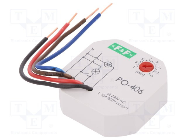 [PO406TME] Relé temporizador 10A 230VCA 1-15 min. Mod. PO-406