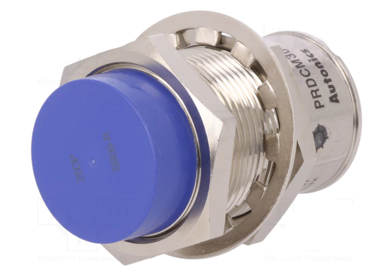 Sensor inductivo PNP / NO 0 a 15mm 10÷30VCC M30 IP67. Mod. PRDCM30-25DP