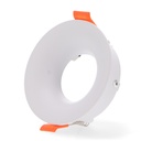 Aro Fijo Redondo Blanco Serie Infinity Para Gu10/MR16. Mod. LM4338