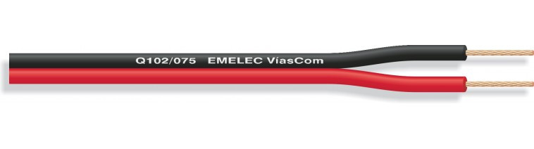 Cable de Altavoz Paralelo Bicolor Rojo/Negro 2x0.50mm² CCA. Mod. 4509