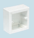 Caja de Superficie para Mecanismos Universal Enlazable 88x88x44.