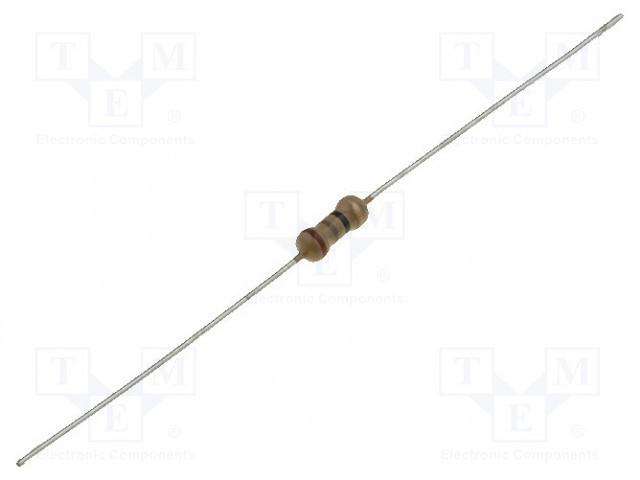 Resistencia carbón THT 47kΩ 0,5W ±5%. Mod. R0.5W47K
