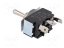 Interruptor palanca 3 posiciones ON-OFF-ON 20A 12VDC. Mod. R13-28D-01