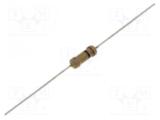 Resistencia carbón THT 270Ω 1W ±5%. Mod. R1W270