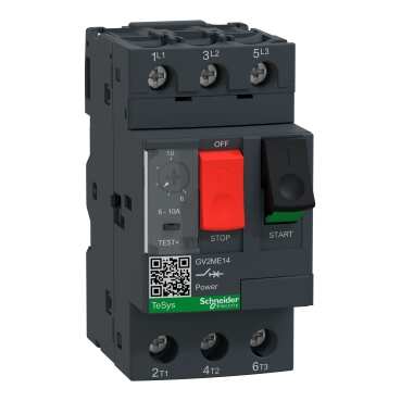 [GV2ME14] Disyuntor de motor de 6 a 10A Schneider. Mod. GV2ME14