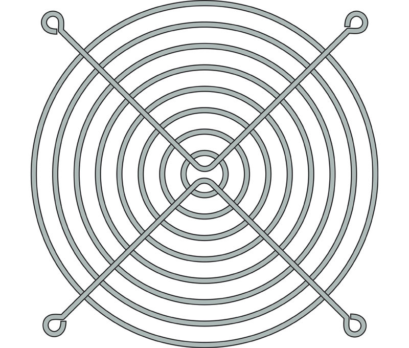 [RJV004ELM] Rejilla para ventiladores 120X120 RJV004