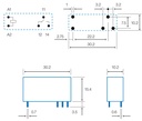 Rele miniatura serie "H" 12Vcc 10A. Mod. 43.41.7.012.2000
