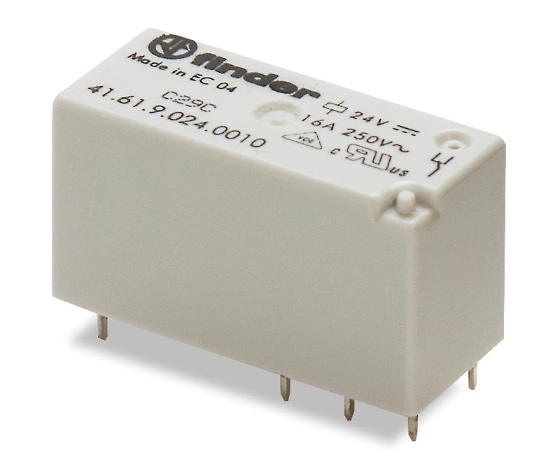 [RL471ELM] Mini-Rele de bajo perfil 24Vcc 1Cto.16A. Mod. 41.61.9.024.0010