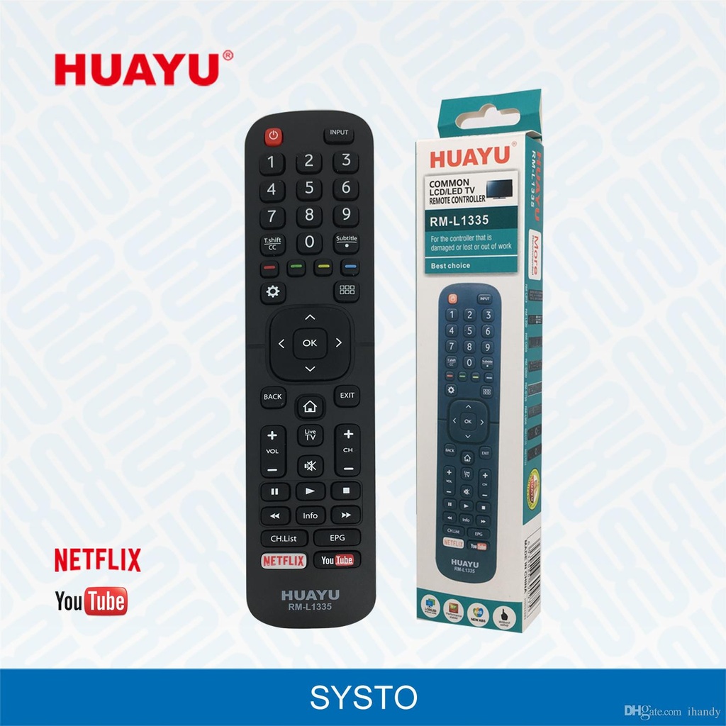 Mando a distancia para tv Hisense RML1335 Netflix