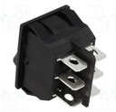 Interruptor 2 posciones ON-ON 6 terminales 10A 250VAC negro. Mod. RS13117CBB0