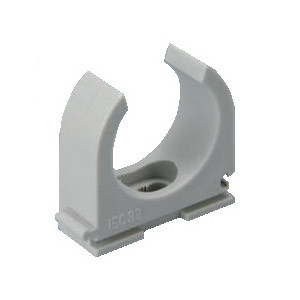 Abrazadera grapa tubo rígido M25 gris SC25. Mod. SCAGRAPM25