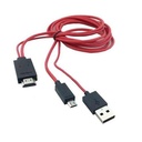 Adaptador 3en1 MHL (11 pines) a HDMI Galaxy S3/S4/S5/Note 3. Mod. SG-052