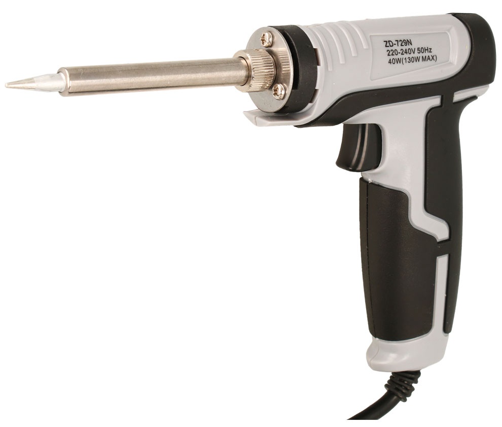 Soldador tipo pistola doble potencia 25 y 130W 220V. Mod. HRV729