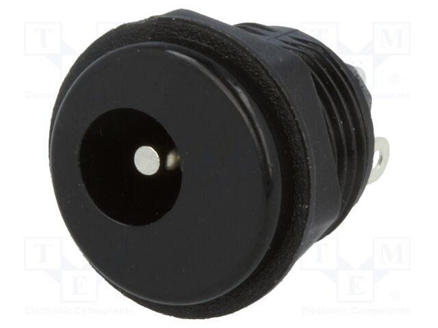 [NEBJ25C] Conector base de alimentación DC 5.5x2.5mm chasis. Mod. NEB/J25C