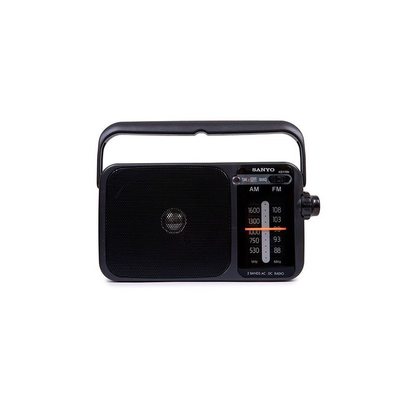 Radio portátil Red o pilas Sanyo. Mod. KS115