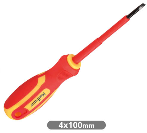 Destornillador aislante plano 4x100mm. Mod. 502035005