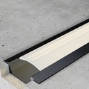 Perfil de Aluminio empotrar Sub Lacado negro - 2 Metros. Mod. LM3706