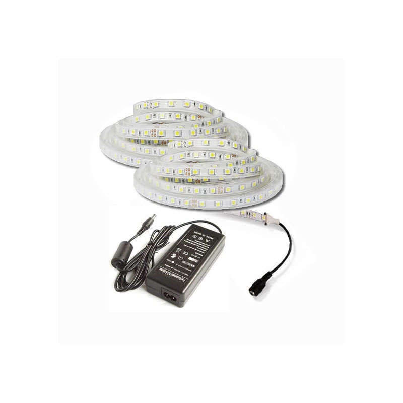 Kit tira LED 5 metros color blanco 24 W. Mod. SMD3528-60L