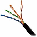 Cable UTP CAT5E CCA 305 metros EXTERIOR. Mod. SMK6001