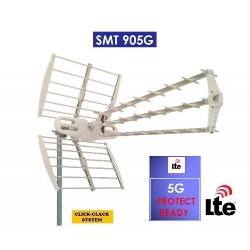 Antena UHF 5G 20dB Premium 905 triple. Mod. SMT905G