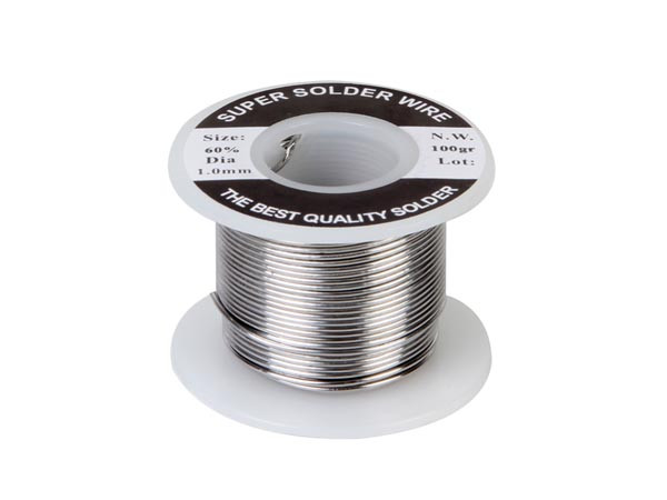 Carrete estaño 1mm Sn 60% Pb 40% 100gramos. Mod. SOLD100G